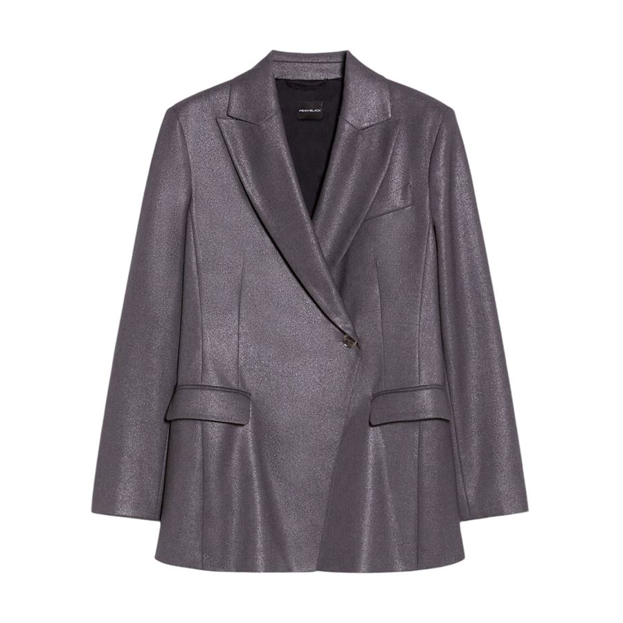 Blazer in twill laminato Penny Black | 2421046103200001